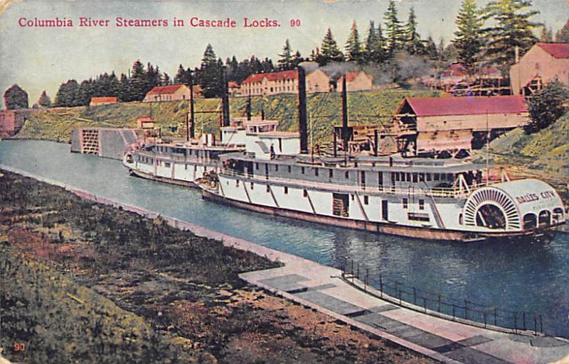 Unidentified River Steamship Ferry Boat Ship 