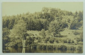 C.1900-10 RPPC View from Road Rockefeller House Belfast, ME Vintage Postcard F76