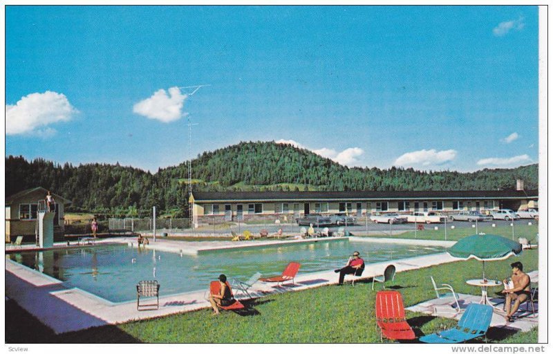 Holiday Motel, Swimming Pool, Val David, Quebec, Canada, 1950-1960s