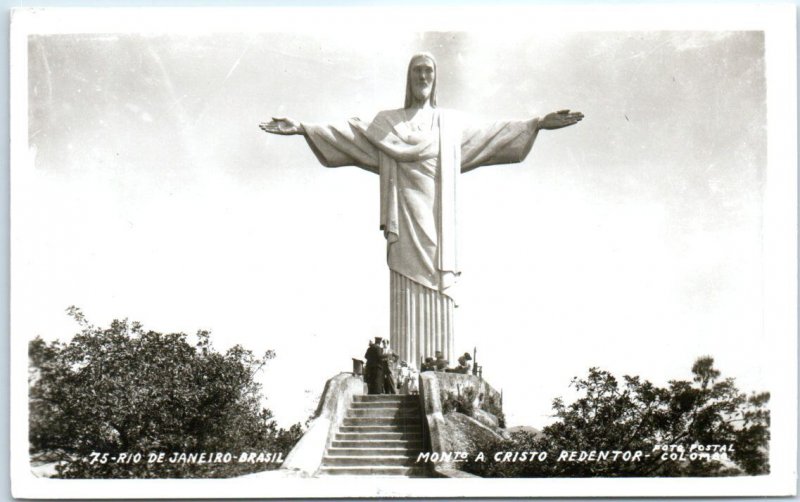 Postcard - Christ the Redeemer - Rio de Janeiro, Brazil 