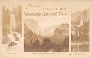 J43/ Yosemite National Park California Postcard RPPC c30s Camp Curry Falls 103