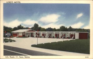 Saco Maine ME Motel Vintage Postcard