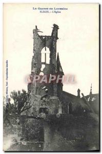 Old Postcard Army War in Lorraine Flirey L & # 39Eglise