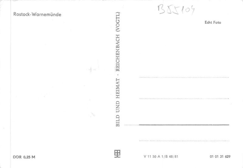 B55104 Rostock Warnemunde ship bateaux  germany