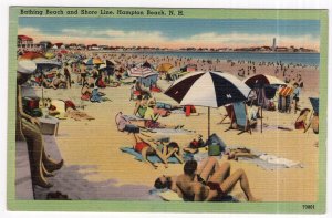 Hampton Beach, N.H., Bathing Beach and Shore Line