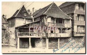 Old Postcard Salies De Bearn Old Houses