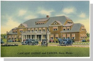 Stunning Saco, Maine/ME Postcard, Cascade Lodge & Cabins