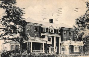 Alpha Delta Phi, Wesleyan University, Middletown, Connecticut, 1945 Postcard