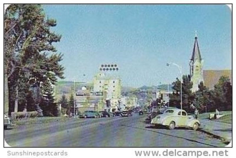 Montana Bozeman Street Scene Entering Bozeman From The West on Hwy US 10 Dext...