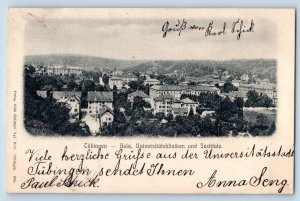 Tubingen Germany Postcard Auditorium University Hospitals and Institutes 1905