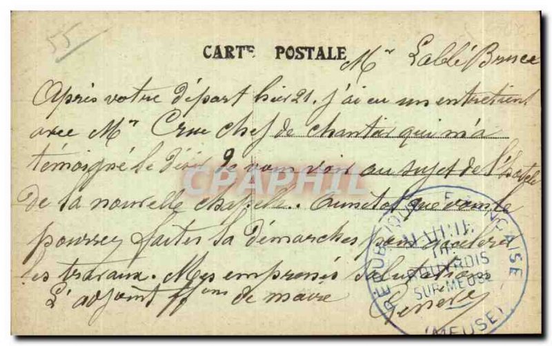 Old Postcard Great War Militaria Rouvrois