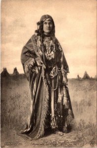 Native American  INDIAN WOMAN MIN-NE-HA-HA Minnehaha 1907 Geo B Cornish Postcard