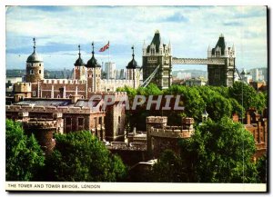 Modern Postcard The Tower and Tower Bridge London