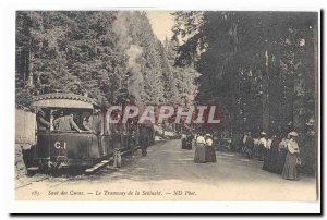 Old Postcard Leaping tanks Tram Schlucht TOP