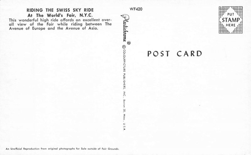 Disneyland 1965 Flying Dumbo Donald Duck, Postcard