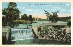 Moose Lake and Dam Mooseheart Aurora IL. Loyal Order of Moose Postcard 2t3-33