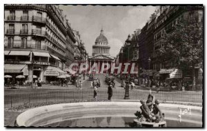 Old Postcard Paris And Strolling Place Edmond Rostand Street Souulot And The ...