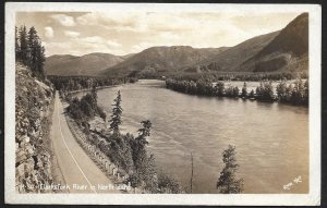 Clarksfork River North Idaho RPPC Used c1944