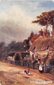 Cottage Freshwater Farringford Isle of Wight UK Richardson Tuck Oilette postcard