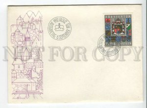 445960 Liechtenstein 1973 year FDC coat of arms