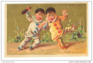 TC: Baby Clowns Dance w/ Champagne 1880-90s