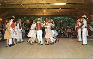 Country Dance and Song Society, Pinewoods Camp Plymouth MA Vintage Postcard K46