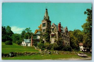 1960 West Liberty Ohio Postcard Mac-O-Chee Castle East Flemish Type Building