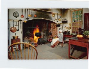 Postcard Governors Palace Kitchen Williamsburg Virginia USA