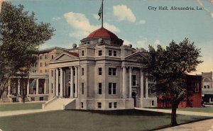 J76/ Alexandria Louisiana Postcard c1910 City Hall Building  359