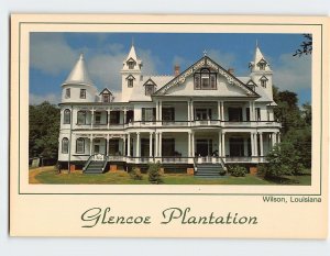 Postcard Glencoe Plantation, Wilson, Louisiana