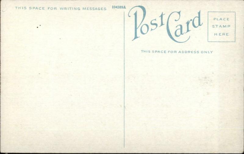 Brighton Beach Buildings & Beach at Night c1920 Postcard