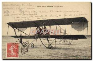 Old Postcard Jet Aviation Biplane Sommer Seen from the front