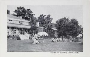 Rosedale Inn Morrisburg Ontario ON Hotel St. Lawrence River Unused Postcard D33