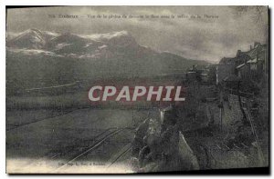 Postcard Old Embrun to the Plain below the Roc with the Valley of the Darance