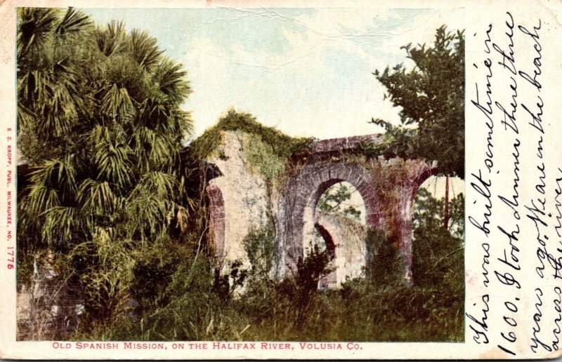 Florida Daytona Spanish Mission On The Halifax River 1909