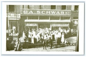 Memphis Tennessee TN Postcard 163 A Schwab Store Blue Sale Blueribbonsal Vintage