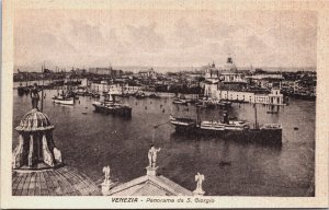 Italy Venezia Panorama da San Giorgio Venice Vintage Postcard C184