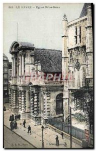 Old Postcard Le Havre Eglise Notre Dame