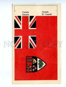 179730 CANADA flag old paper flag card 1957 year