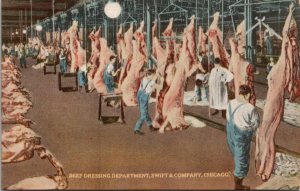 Advertising Swift & Company Beef Dressing Department Postcard Y10
