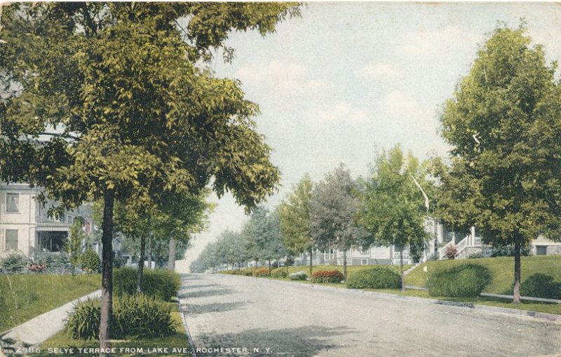 Selye Terrace from Lake Avenue, Rochester, New York - pm 1911 - DB