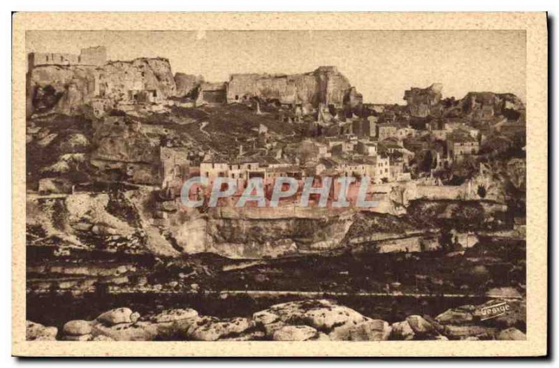Old Postcard Baux (B Rh) General view taken of Sarragan
