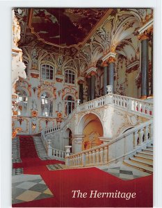 Postcard The Main (Ambassadorial or Jordan) Staircase, The Hermitage, Russia