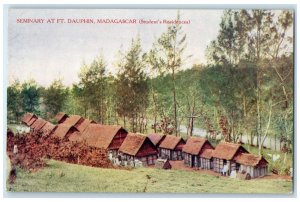 c1910 Seminary at Ft. Dauphin Madagascar (Student's Residence) Postcard