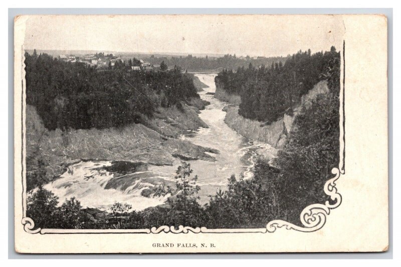 Grand Falls New Brunswick Canada UNP UDB Postrcard P28