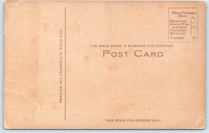 c1910s Fort Madison IA Santa Fe Hospital Building Litho Photo by Courtright A276