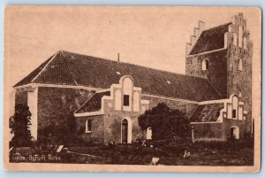 Byrum Denmark Postcard View of Læsø Church Building c1910 Unposted Antique