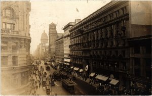 PC US, CA, SAN FRANCISCO, STREET VIEW, Vintage REAL PHOTO Postcard (b45726)