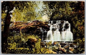 Clifton Springs New York 1911 Postcard Rocky Run Waterfall