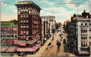 G. Street Washington DC Vintage Postcard C108